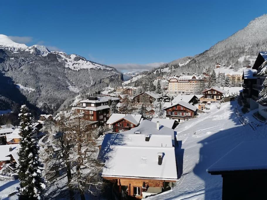Apartment Chalet Im Sunnigen Usblick ヴェンゲン エクステリア 写真