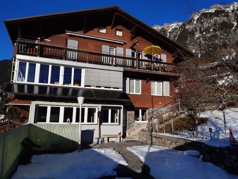 Apartment Chalet Im Sunnigen Usblick ヴェンゲン エクステリア 写真